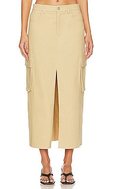 Steve Madden Benson Skirt in Mushroom from Revolve.com | Revolve Clothing (Global)