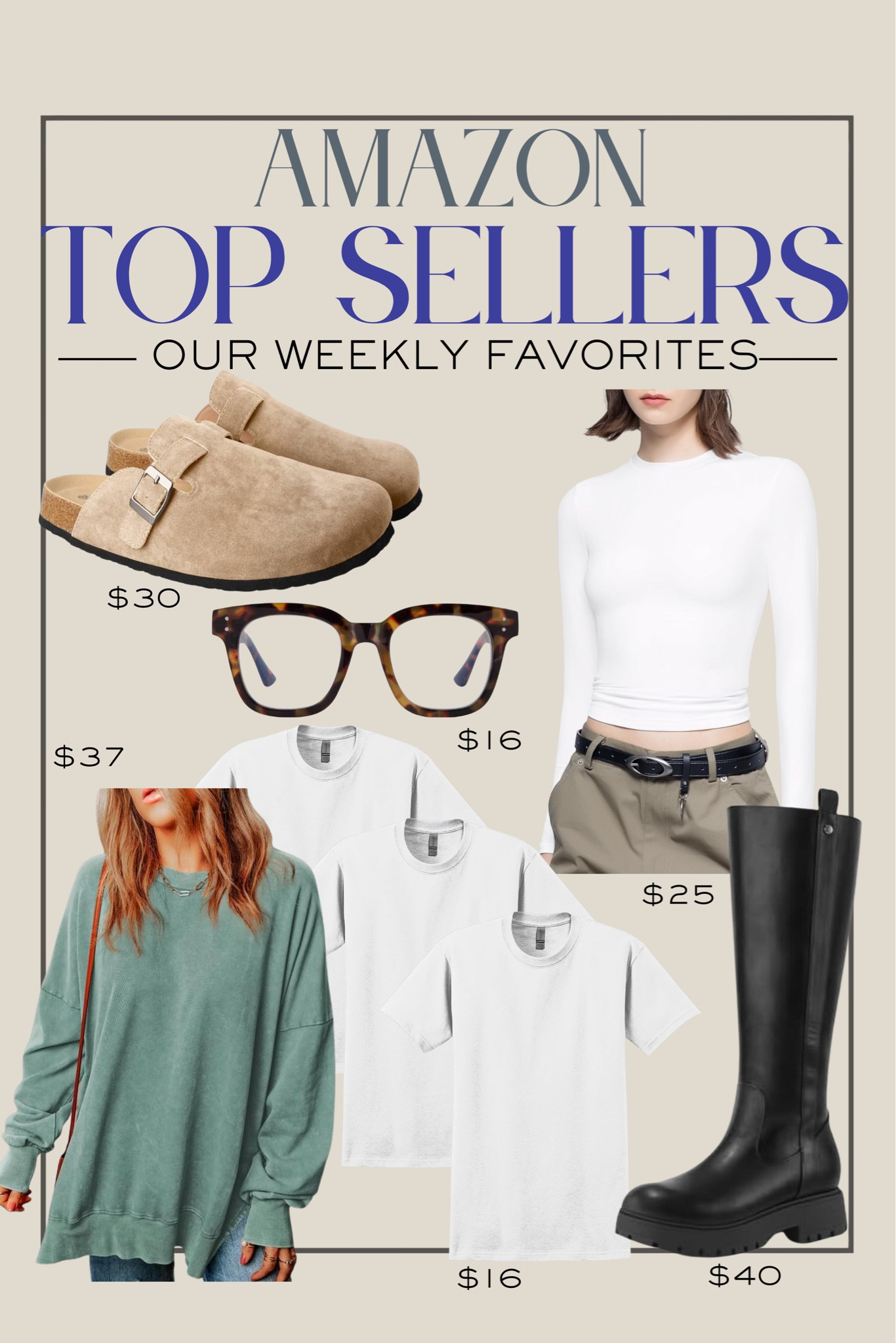 Our favorites from Amazon this past week! 

Amazon finds, amazon fashion, Boston clogs, amazon shoes, glasses, betterwithchardonnay, Steph Joplin 

#LTKstyletip #LTKMostLoved
