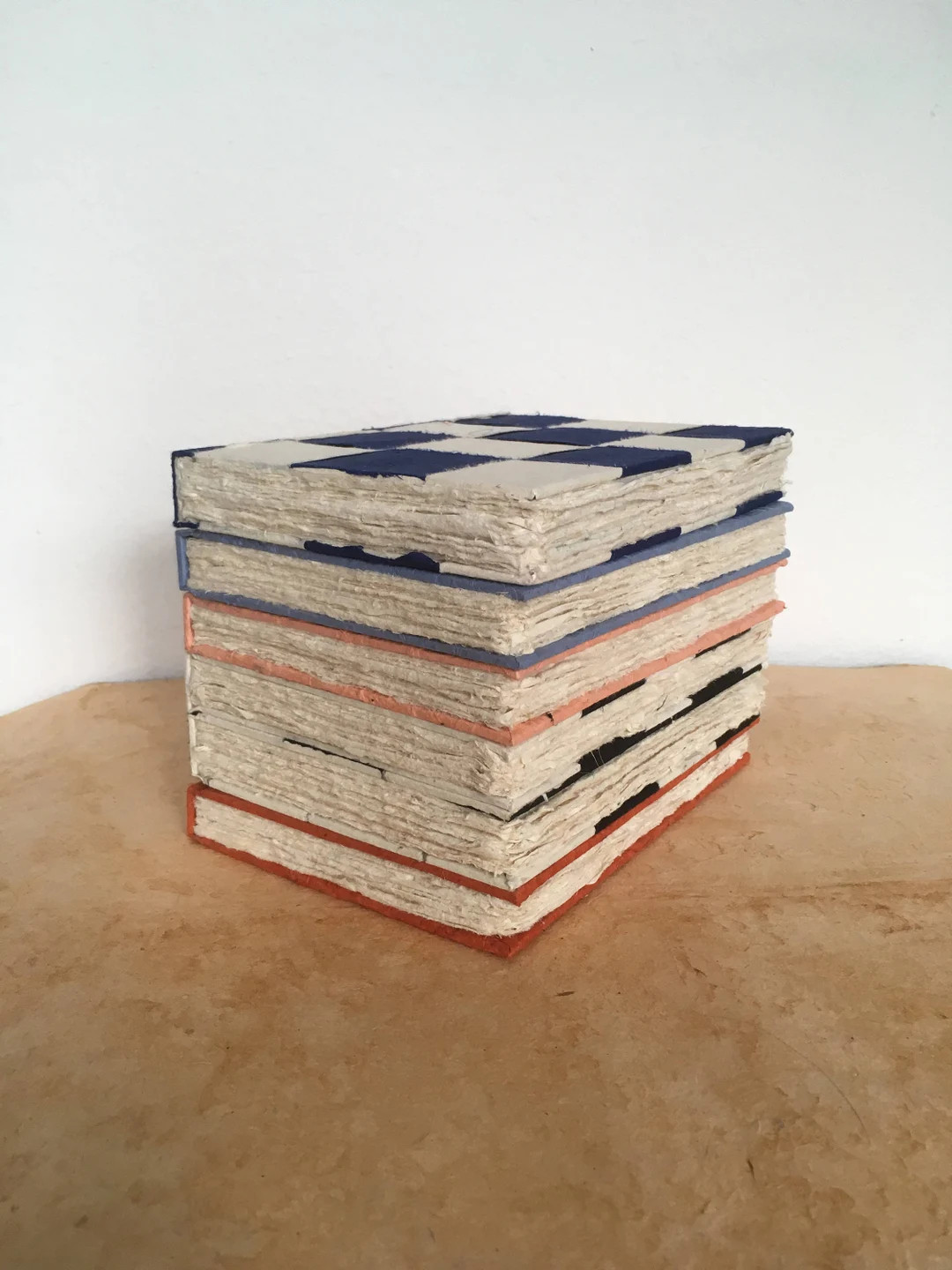 Checkered Deckle Edge Lokta Journal |handmade in Nepal - Etsy | Etsy (US)