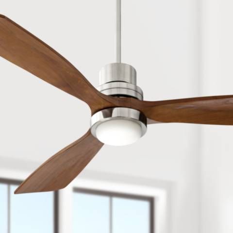 52" Casa Delta DC Brushed Nickel CCT LED Ceiling Fan with Remote - #886W4 | Lamps Plus | Lamps Plus