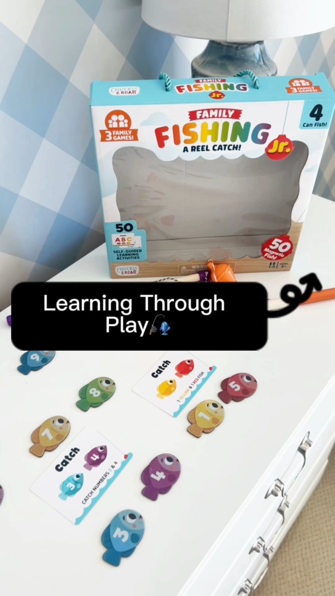 Comment FISH and I’ll send you the link 🎣✨

Learning through play is always a win in our house 🙌

The Chuckle & Roar Family Fishing Jr. game makes practicing numbers, letters, sight words, and even colors feel like a game instead of a lesson.

💛 Fish for numbers
💛 Build sight words
💛 Practice letter recognition
💛 Strengthen fine motor skills
💛 Screen-free family fun

I love that we can switch up the cards depending on what we’re working on — and she just thinks we’re playing 😅

Such a fun way to keep little hands busy while building real skills.

#LTKKids #LTKdayinmylife #LTKmomlife