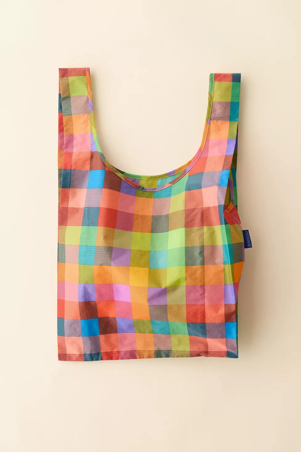 BAGGU UO Exclusive Madras Patterned Standard Reusable Tote Bag | Urban Outfitters (US and RoW)