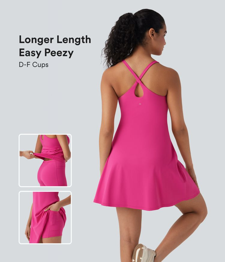 Women’s SoftlyZero™ Plush Active Dress-Longer Length-Easy Peezy Edition-D/DD/DDD/F Cups - Hal... | HALARA