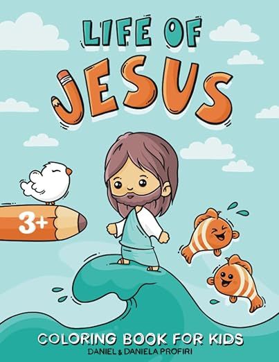 Life of Jesus Coloring Book for Kids: A Christian Coloring Book for Children with Bible Stories f... | Amazon (US)