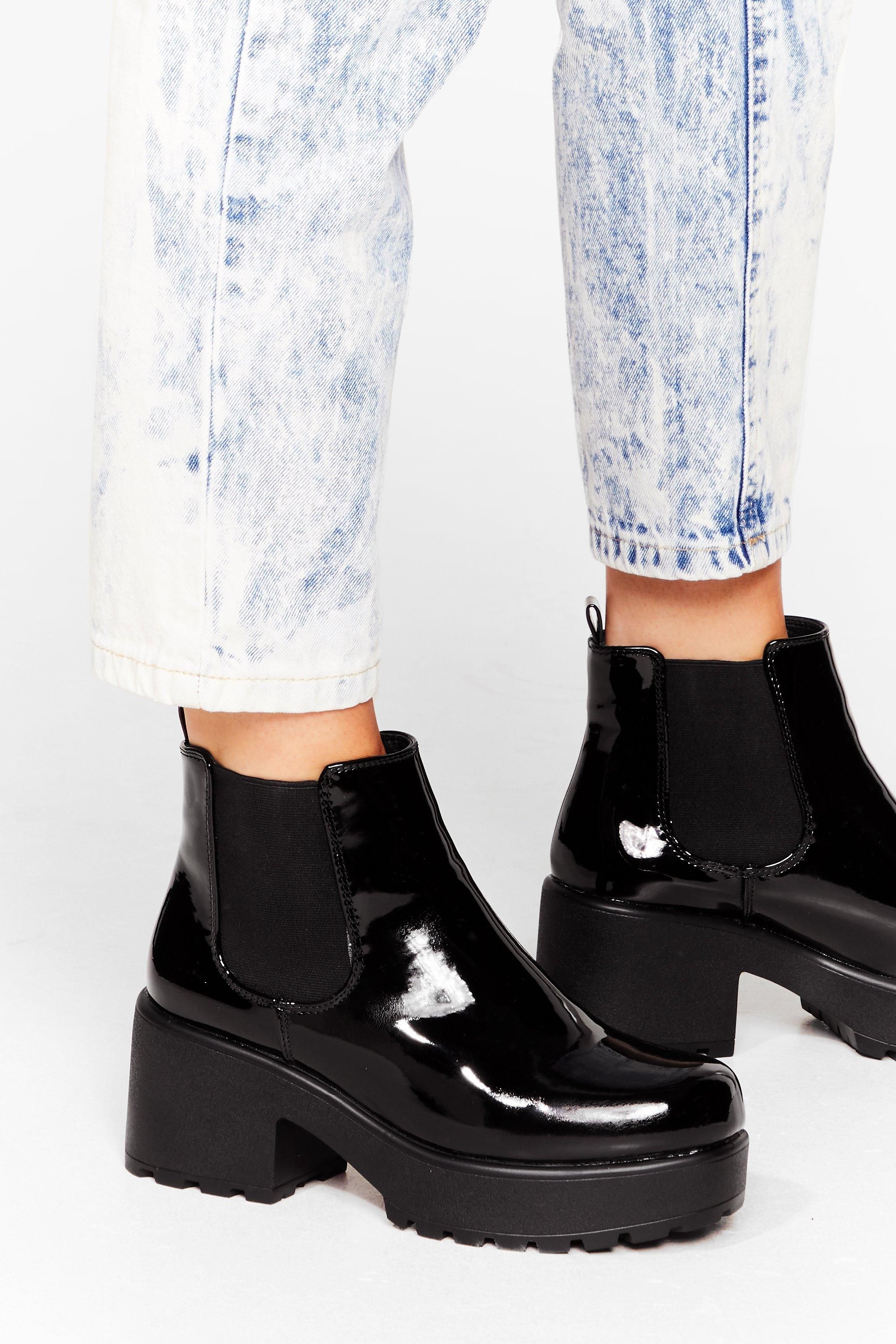 Your Place or Shine Faux Leather Chelsea Boots | NastyGal (US & CA)