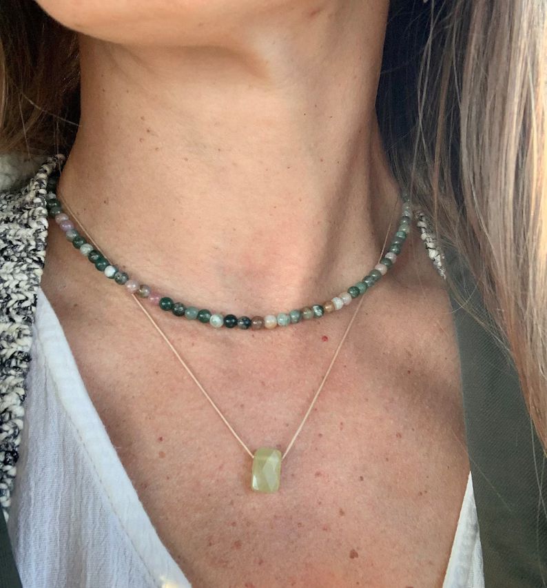 Jade Pendant Necklace | Etsy (US)