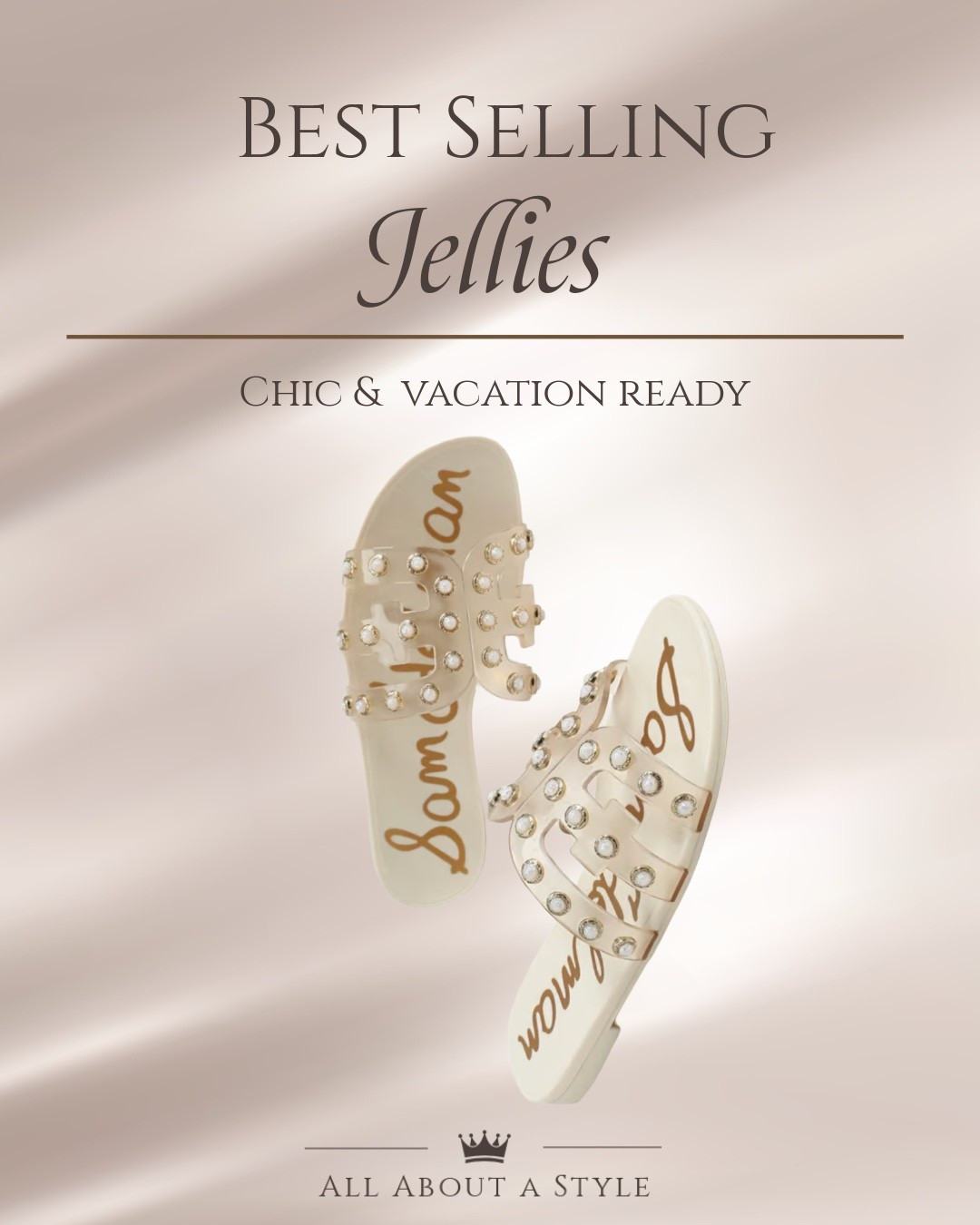 The sandals everyone keeps grabbing! 

These chic jellyslides are vacation-ready, easy to style, and add the perfect touch of luxe to any summer outfit. From poolside to dinner by the water, you'll be reaching for these on repeat.

Tap to shop before they sell out

#LTKStyle #BestSeller #VacationOutfits
#NeutralFashion
#CoastalStyle #ChicStyle
#FashionFavorites
#SummerMustHaves