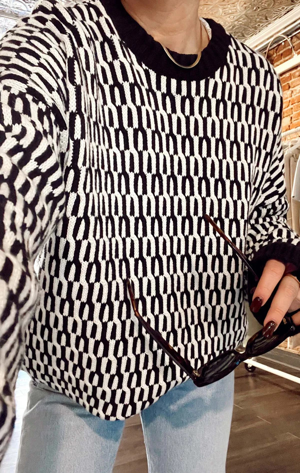 Chilly Sweater ~ Metro Geo Knit | Show Me Your Mumu