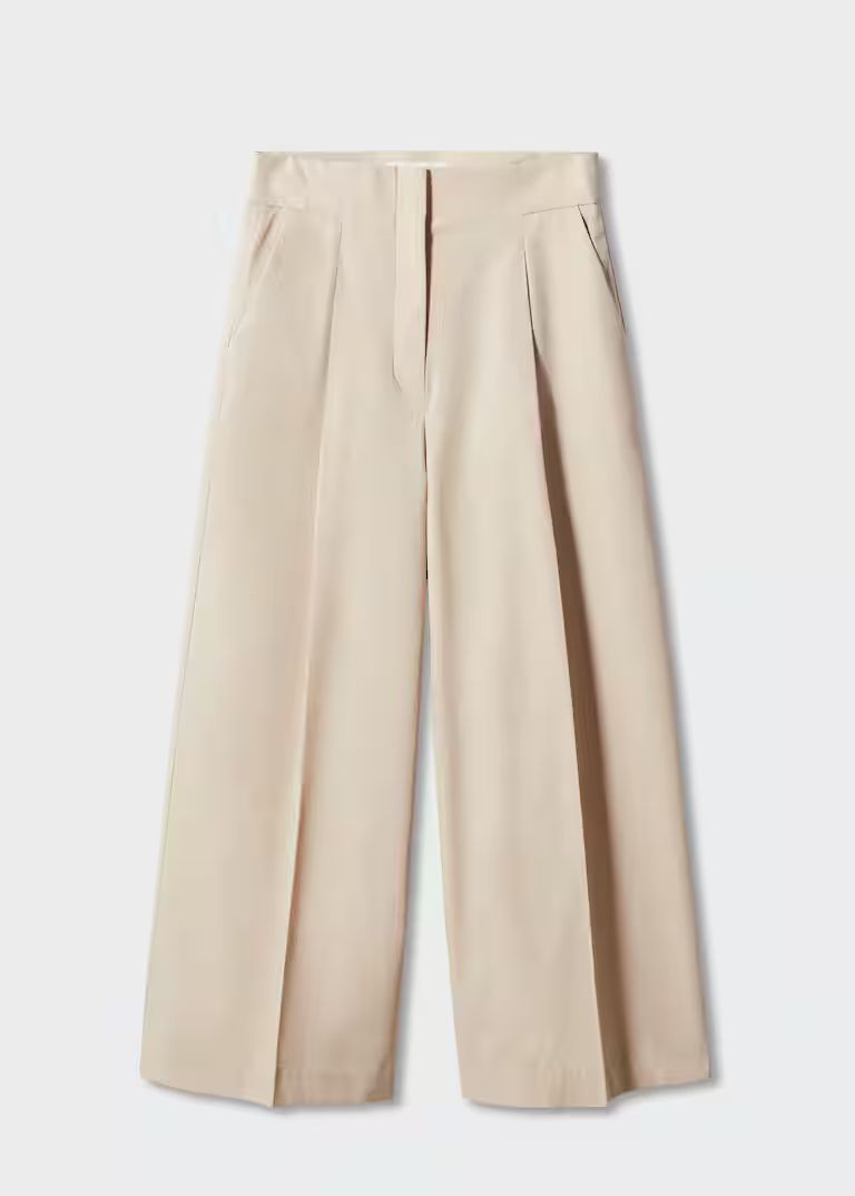 Cotton culotte trousers | MANGO (US)