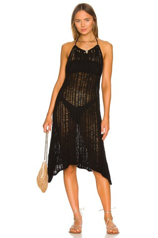 House of Harlow 1960 x REVOLVE Olessa Knit Swing Dress in Black from Revolve.com | Revolve Clothing (Global)