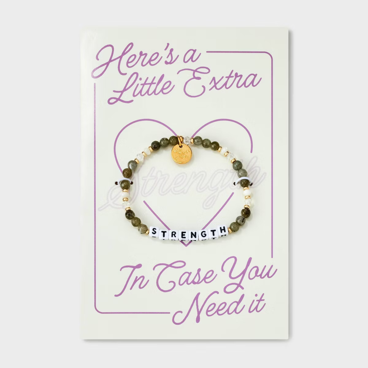 Little Words Project Extra Strength Card and Beaded Bracelet Set 2pc | Target