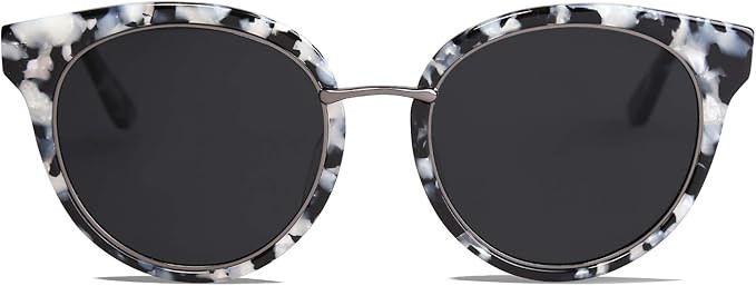 SOJOS Round Polarized Sunglasses for Women Men Handmade Acetate Frame MOMENT SJ1110 | Amazon (US)