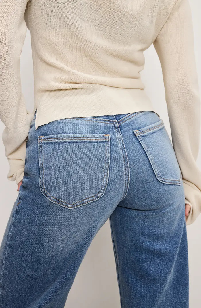 Good American Good Petite Palazzo Jeans | Nordstrom | Nordstrom