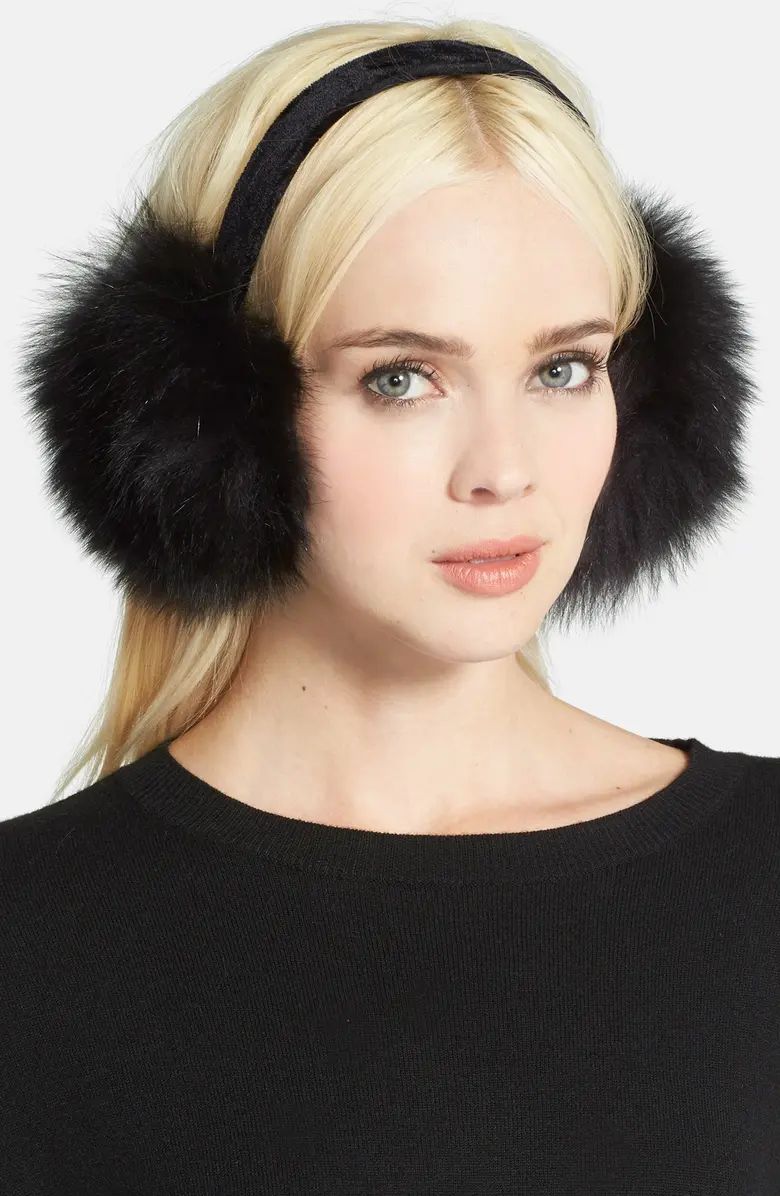 Genuine Fox Fur Earmuffs | Nordstrom