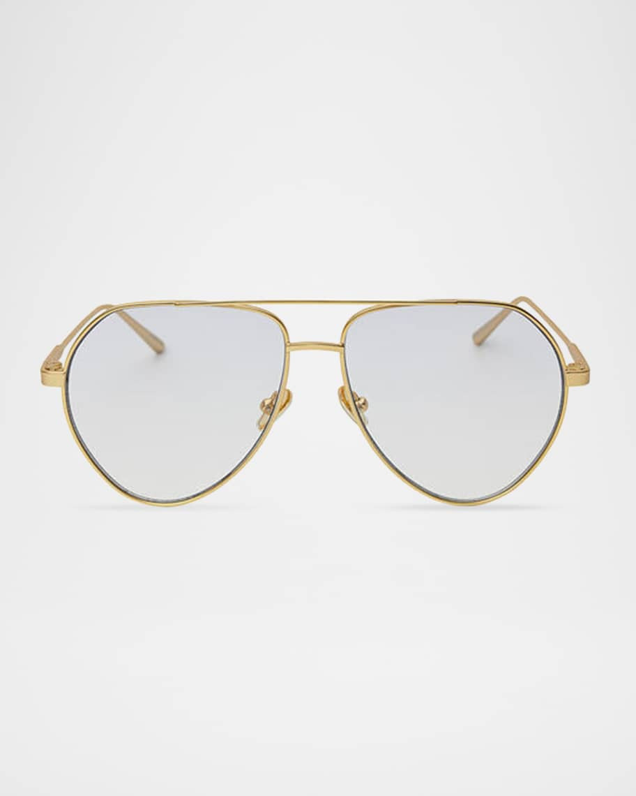 Elisa Johnson Sam Metal Aviator Sunglasses | Neiman Marcus