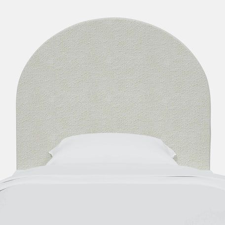 Amelia Boucle Charging Rounded Headboard | Dormify