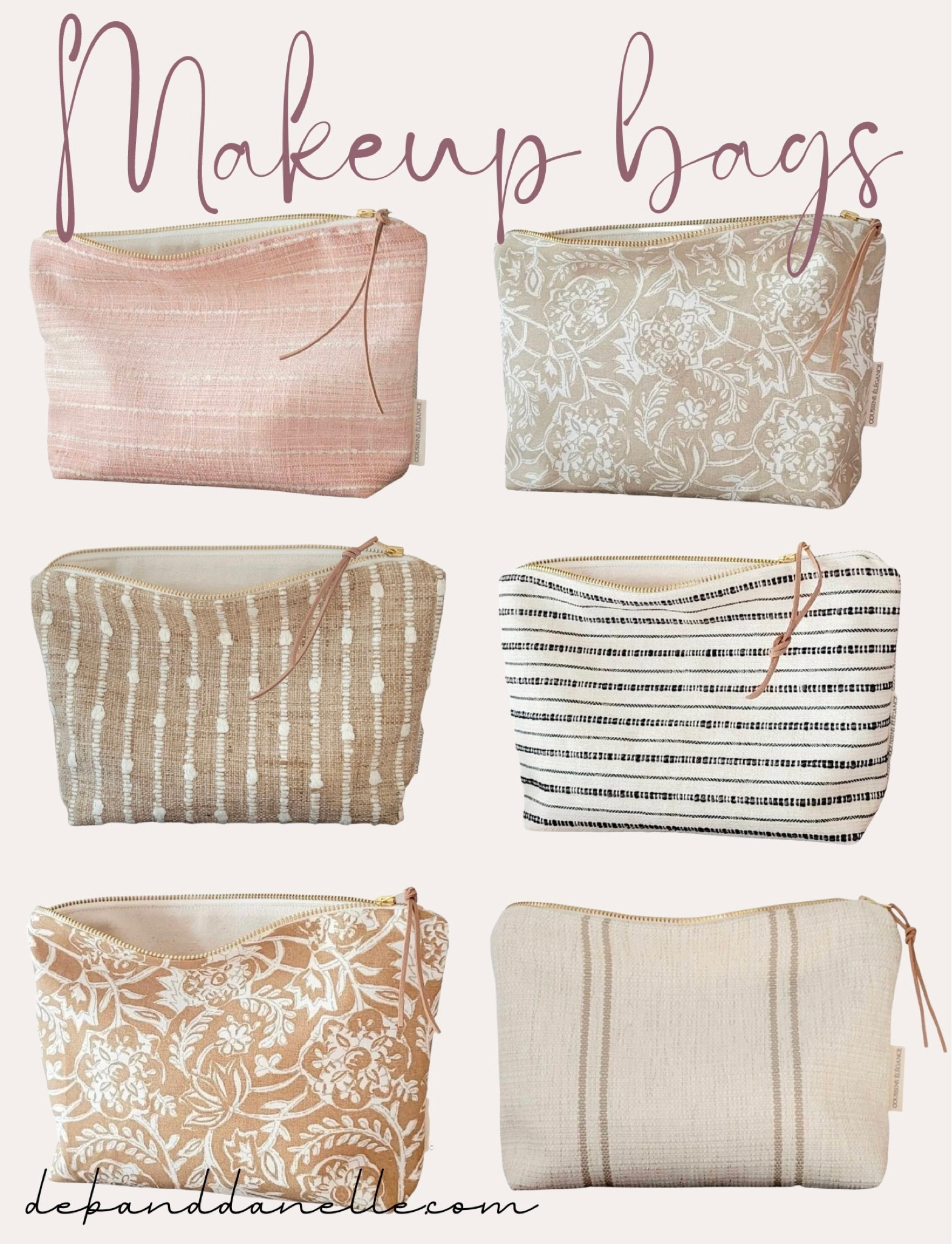 The prettiest toiletry / makeup bags 💗 

#LTKtravel #LTKwedding #LTKitbag