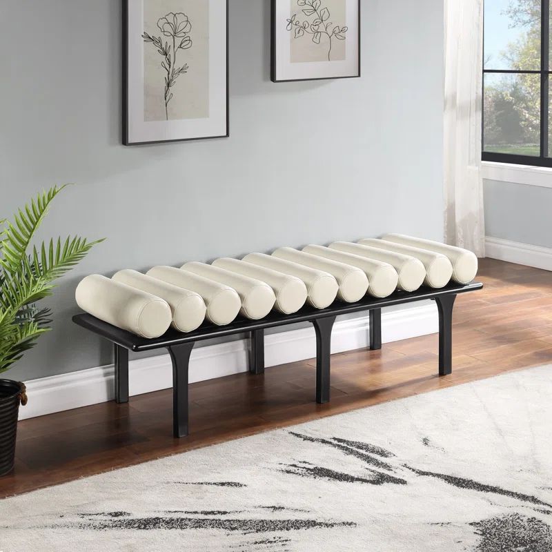 Boutis Vegan Leather Upholstered Bench | Wayfair North America