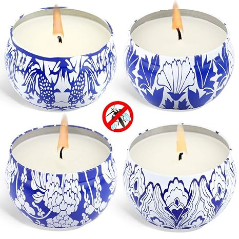 Laluztop Citronella Candles Outdoor and Indoor, Natural Mosquito Repellent, 4.8oz Scented Candles... | Amazon (US)