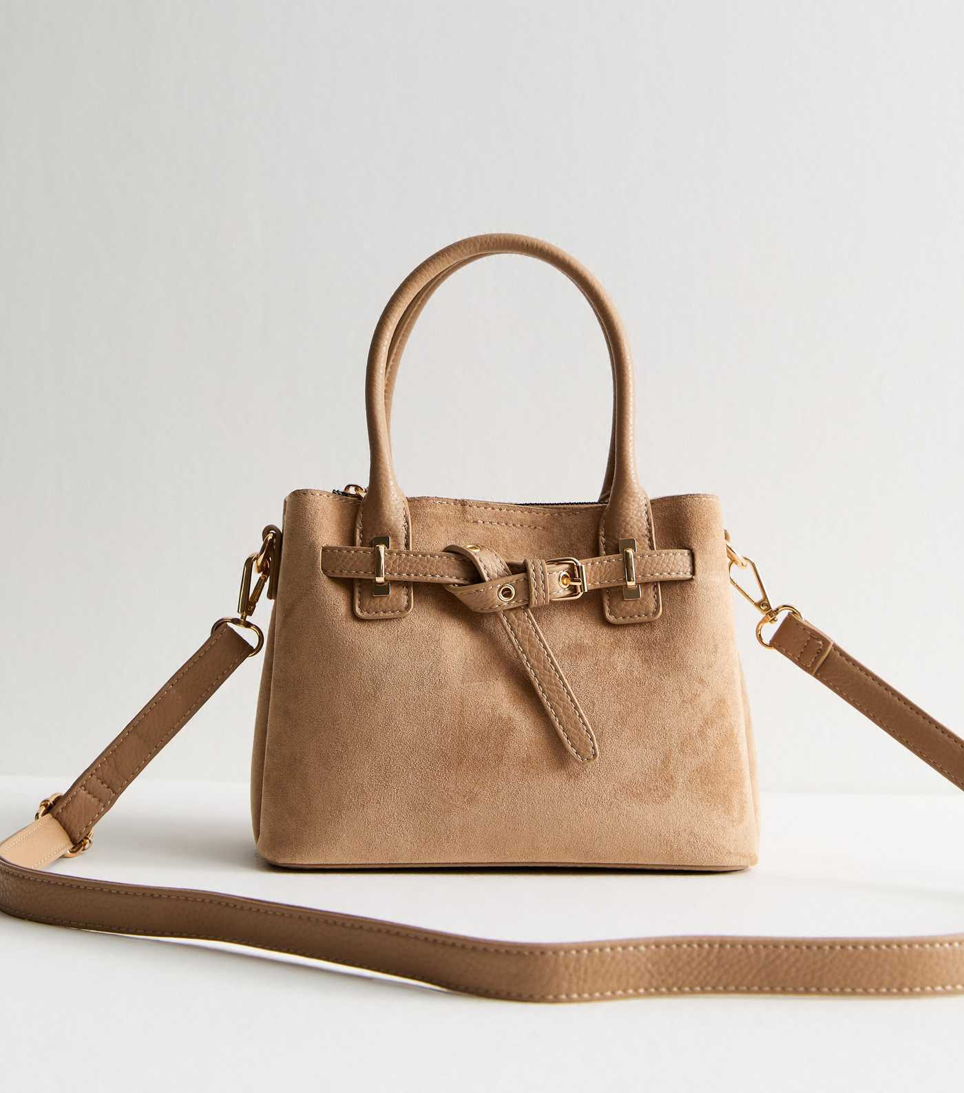 Camel Faux Suede Crossbody Bag | New Look | New Look (UK)