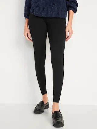 High Waisted Jersey Ankle Leggings | Old Navy (US)