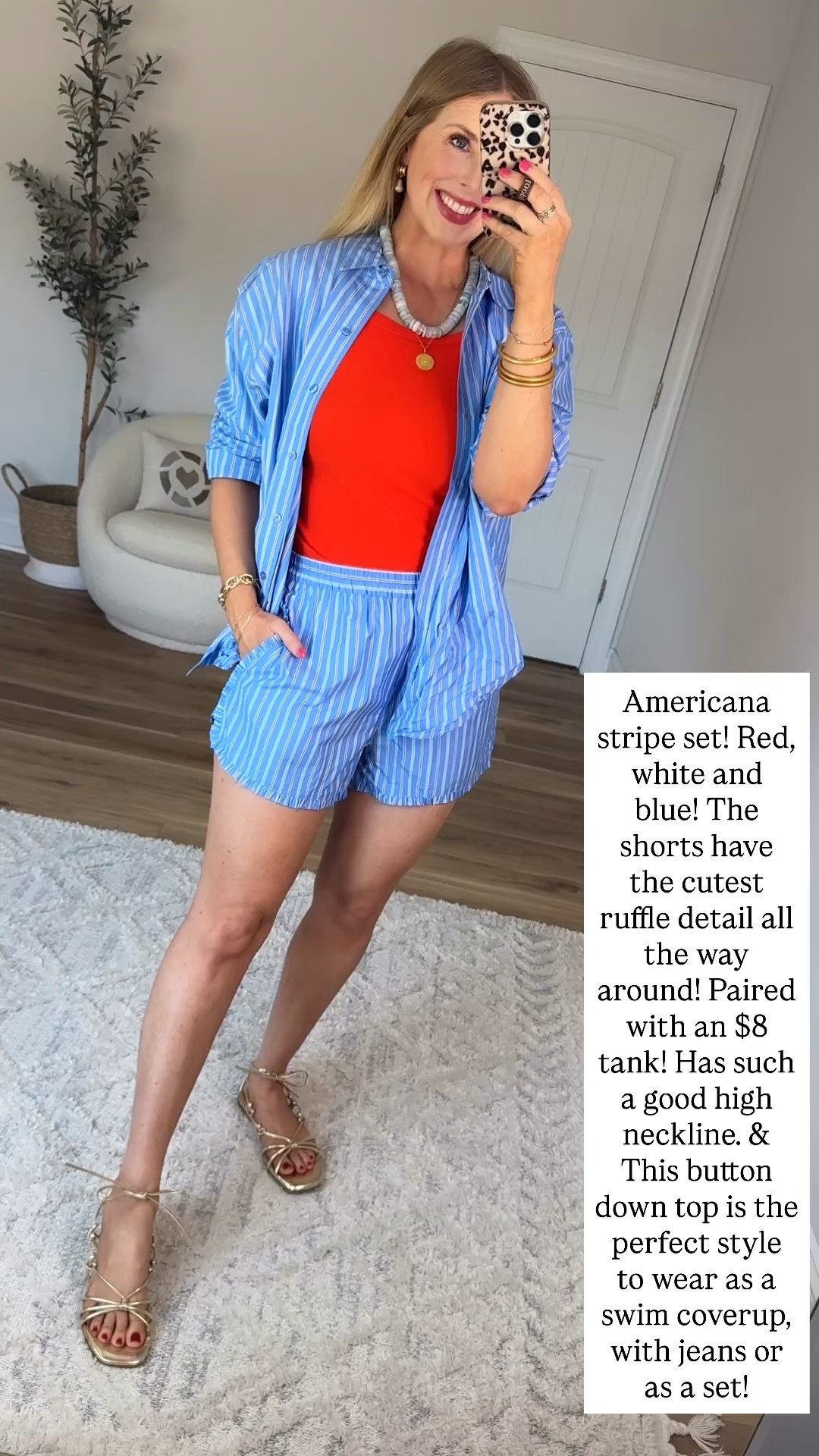 Walmart style, red white and blue striped set

#LTKootd #LTKmomlife