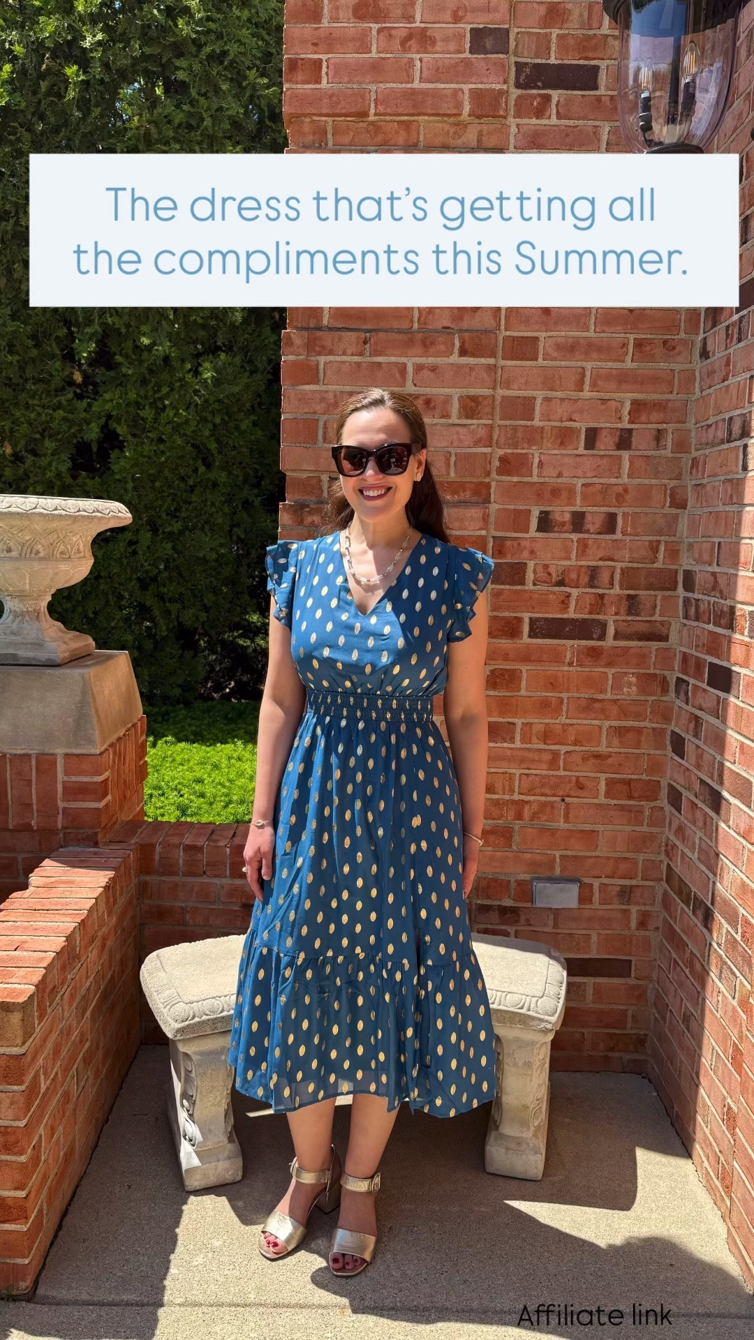 Summer dresses - beautiful midi dress that’s perfect to wear to attend a Summer wedding, graduation party, wedding shower, baby shower, or charity luncheon. I’m wearing the peacock blue color in size small.

#LTKWedding #LTKOver40 #LTKootd