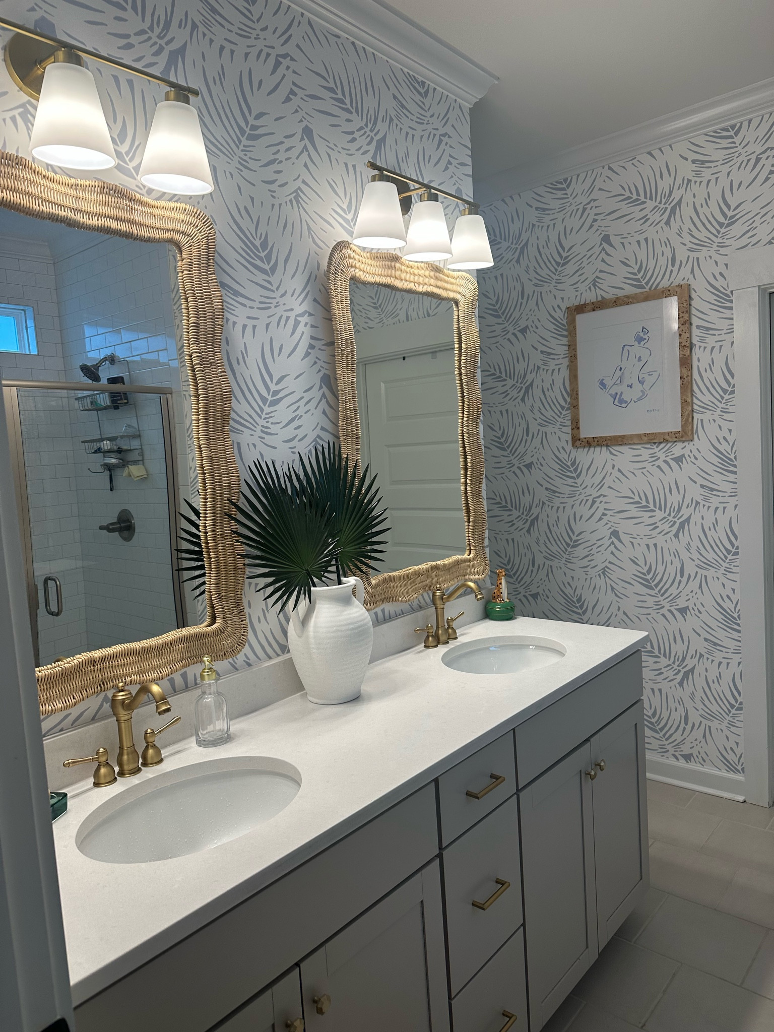 Master bathroom refresh complete!

#LTKsalealert #LTKhome #LTKU