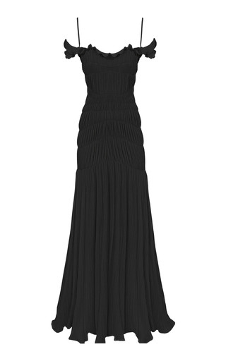 Exclusive Harlow Shirred Plissé Jersey Maxi Dress | Moda Operandi (Global)