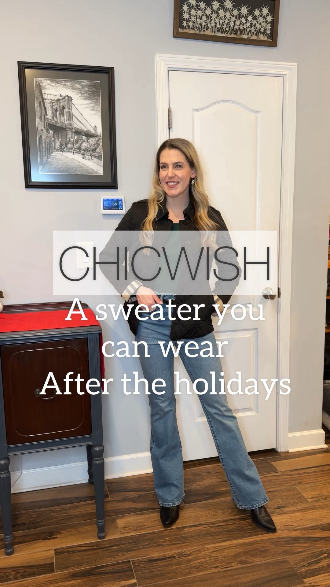 Sweater - wearing my usual size XS

Jeans - went with a size 24

Booties - older, linking similar. Usually a size 7.5

Jacket - older version, linking newer version. Wearing a size 2

#LTKVideo #LTKstyletip #LTKSeasonal