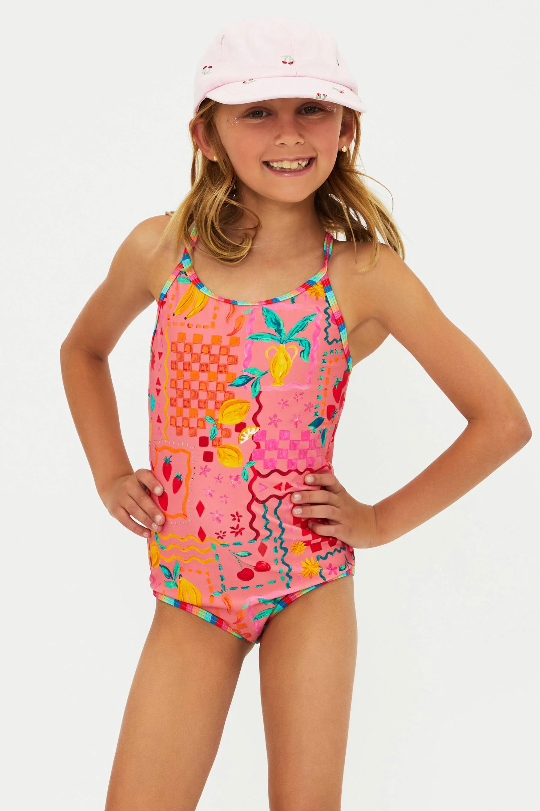 Little Julia One Piece Passion Fruit | Girls Fruit Print One Piece Bathing Suit | Beach Riot | Beach Riot