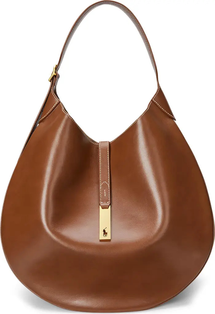 Large Polo ID Leather Shoulder Bag | Nordstrom