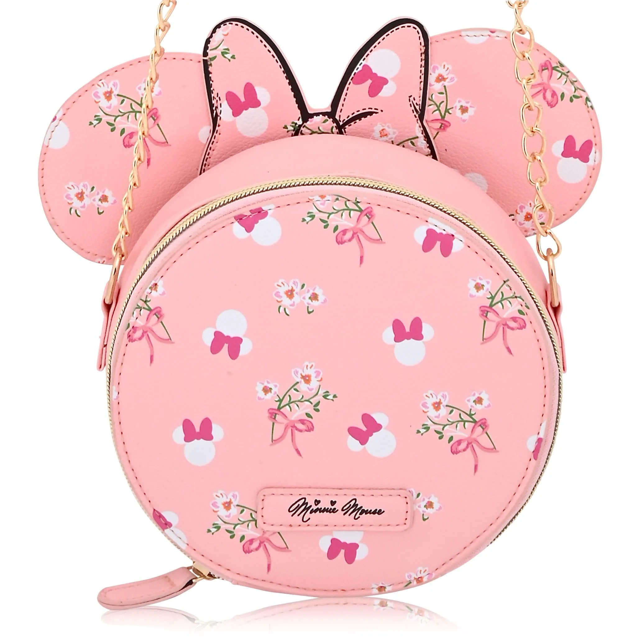 Disney Minnie Mouse Mini Purse Crossbody Handbag for Women | Minnie Mouse Leather Women's Shoulde... | Walmart (US)