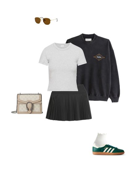 Tee and skirt both true to size, small. Crewneck is a medium.

#tennisskortstyling #springoutfitinspo

#LTKstyletip #LTKcanada