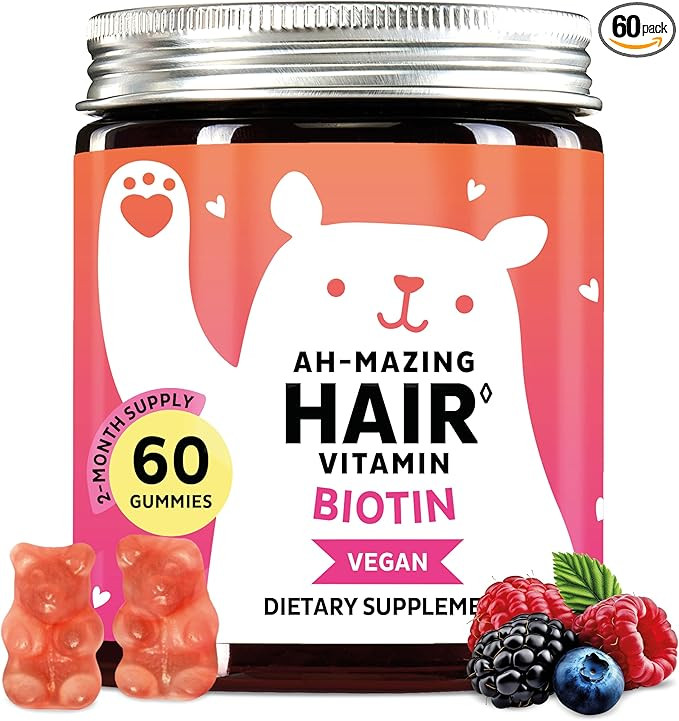 Biotin Gummies for Hair, Skin & Nails. 5,000 mcg High Potency Vegan Vitamins for Faster Hair Grow... | Amazon (US)