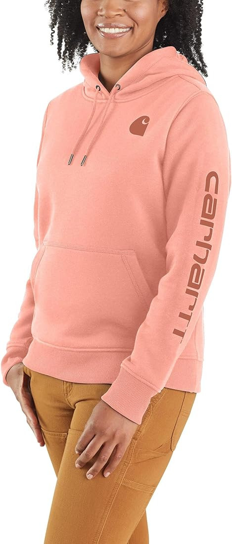 Carhartt Women's Clarksburg Graphic Sleeve Pullover Sweatshirt (Regular and Plus Sizes) | Amazon (US)