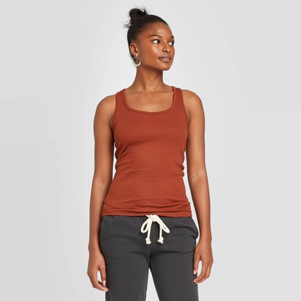 Women's Slim Fit Rib Racerback Tank Top - Universal Thread™ | Target