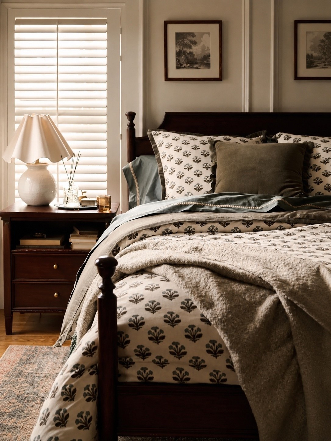 Wow, this block print bedding and bed 😍 stunning!

#LTKHome