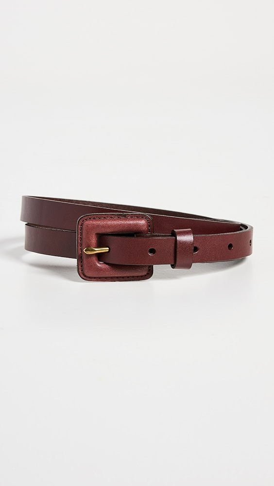 Madewell Pebbled Leather Covered-Buckle Belt | Shopbop | Shopbop