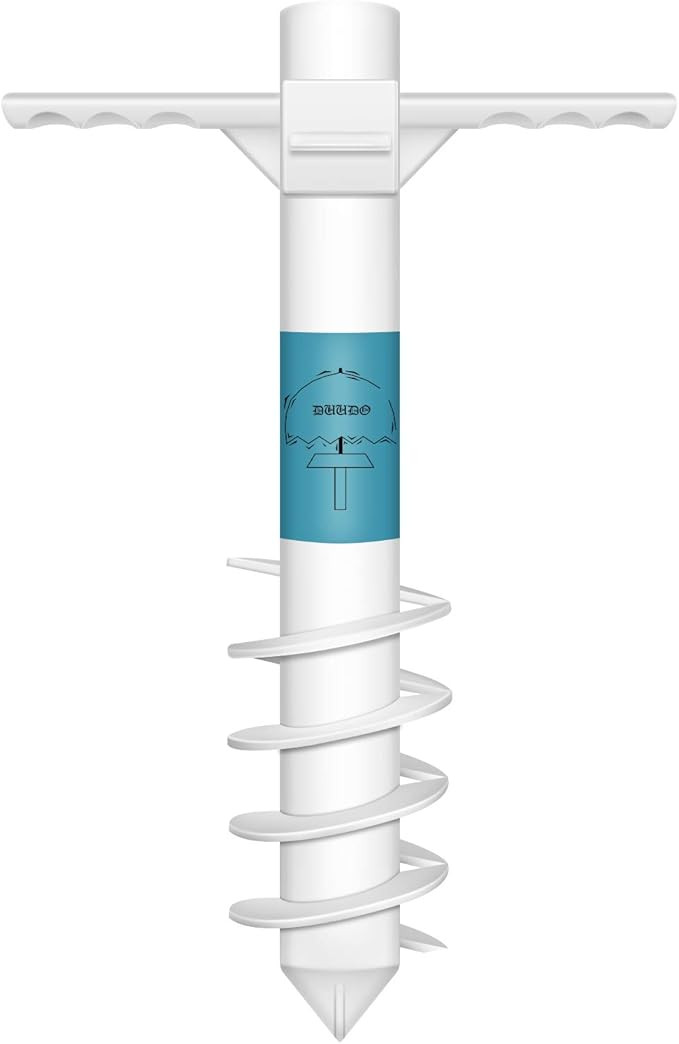 DUUDO Beach Umbrella Sand Anchor, Beach Accessories-Umbrella Base with 5-Spiral Screw Design, Bea... | Amazon (US)