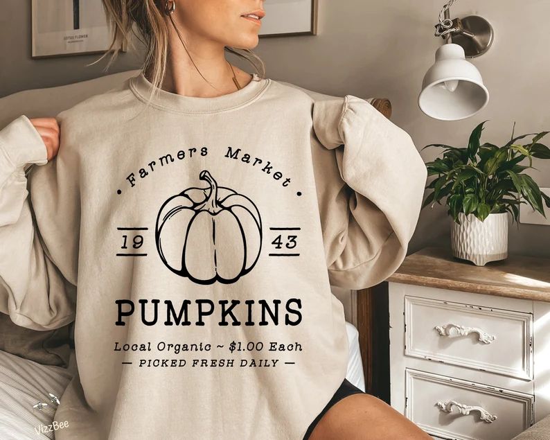 Fall Sweatshirt for Women Fall Hoodie for Woman Farmer's - Etsy | Etsy (US)