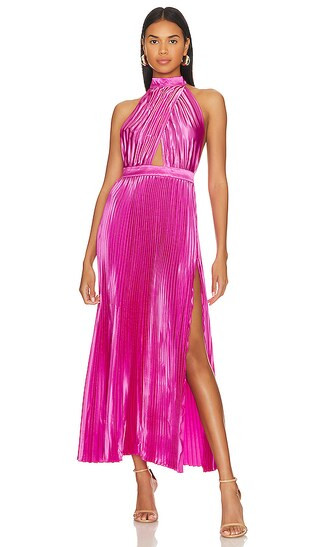 Renaissance Split Gown in Flamingo | Revolve Clothing (Global)