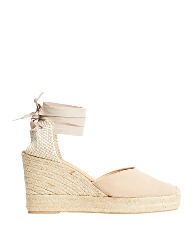 8 By Yoox Suede Leather Wedge Espadrilles Woman Espadrilles Beige Size 8 Leather | YOOX (US)
