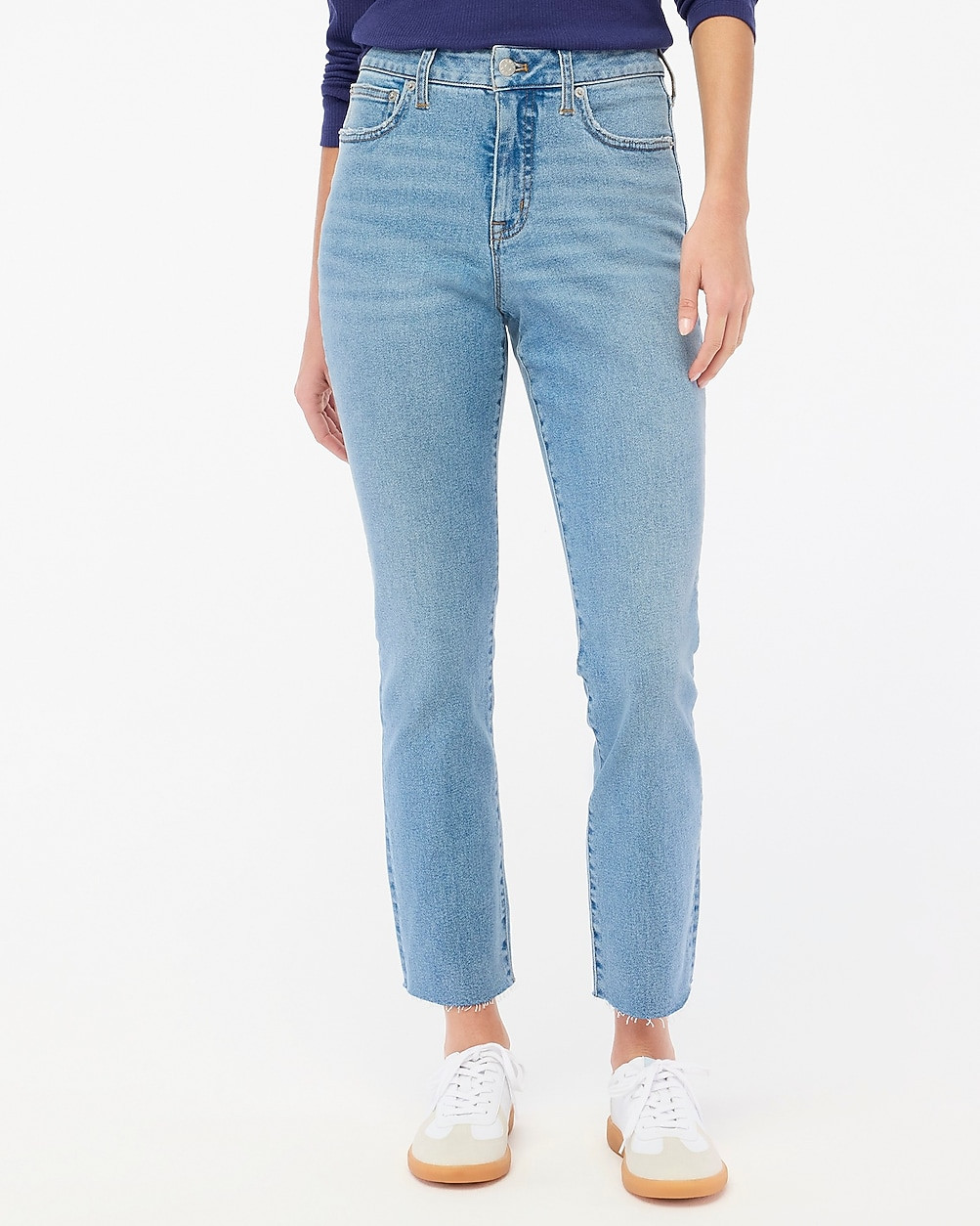 Petite essential straight jean in all-day stretch | J.Crew Factory