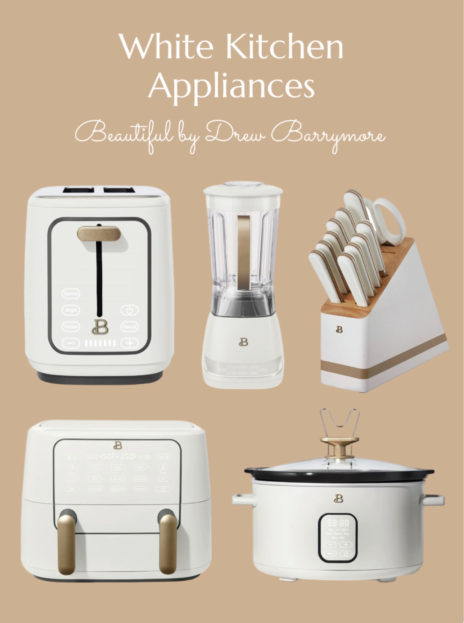 White Kitchen Appliances! 
Beautiful by Drew Barrymore 🤍


#LTKunder50 #LTKFind #LTKhome