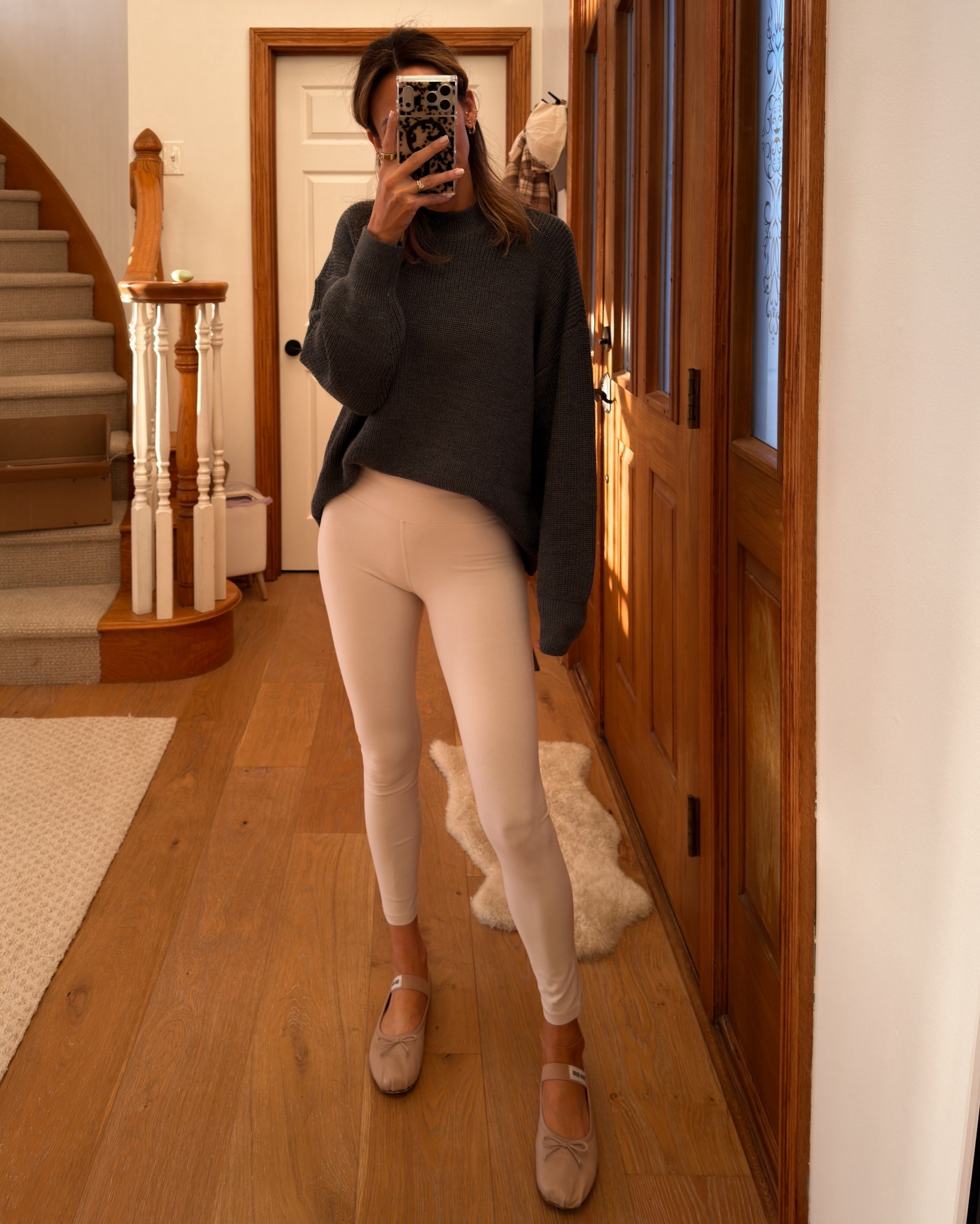 Pilates fit - size small on all pieces! 
This new set feels like a cross between the airbrush and align leggings, best of both worlds! Sweater is so good I got it in a second color! 

#LTKFindsUnder100 #LTKActive #LTKGiftGuide