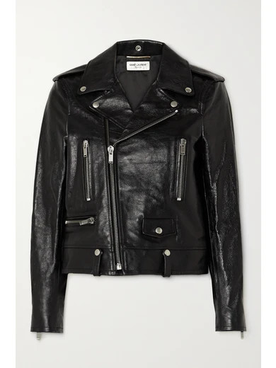 Leather biker jacket | NET-A-PORTER (US)