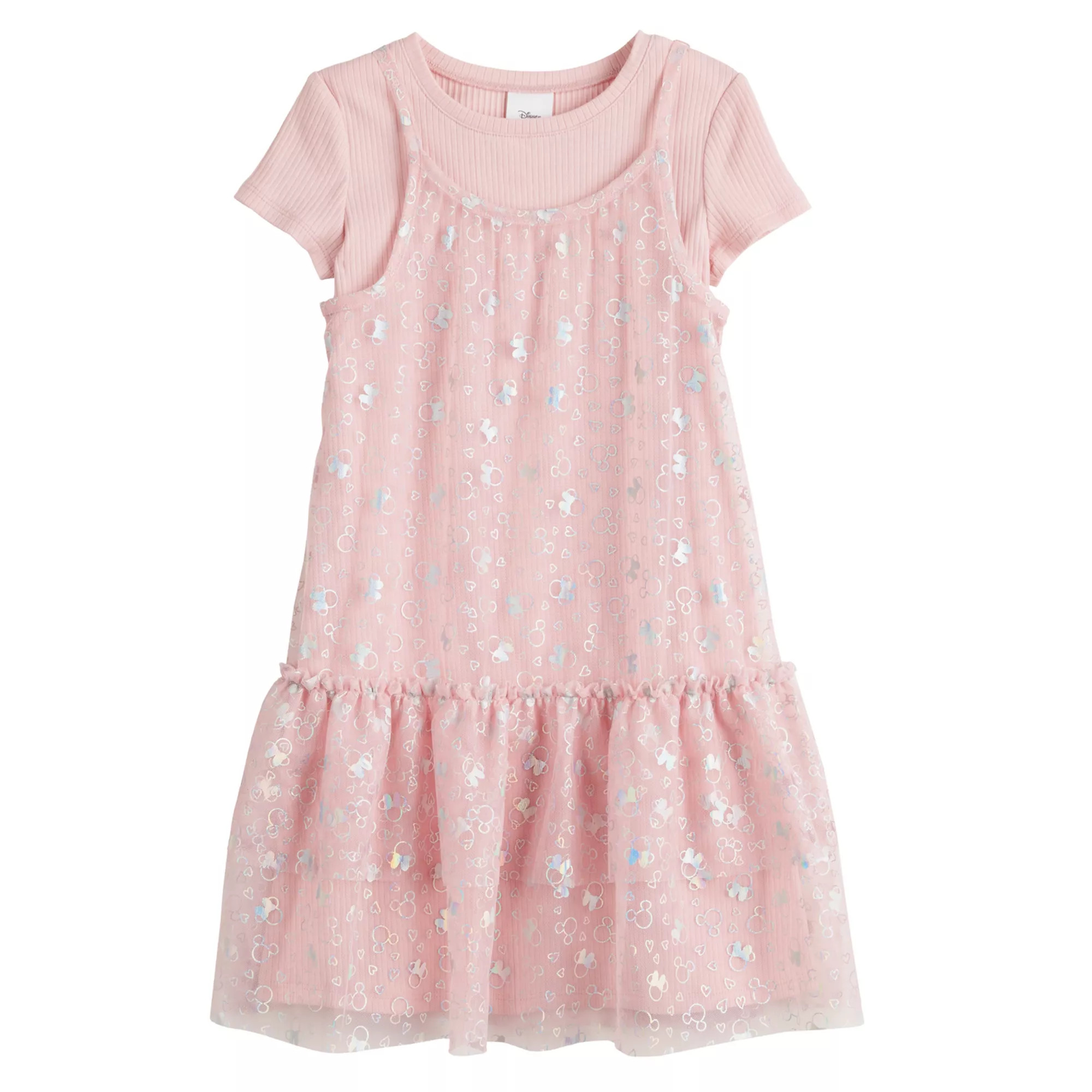 Disney's Mickey Mouse & Minnie Mouse Girls 4-12 Tulle Overlay Dress by Jumping Beans® | Kohl's