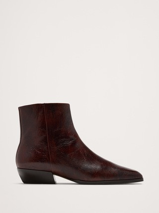 Italian Leather Ankle Boot | Banana Republic (US)