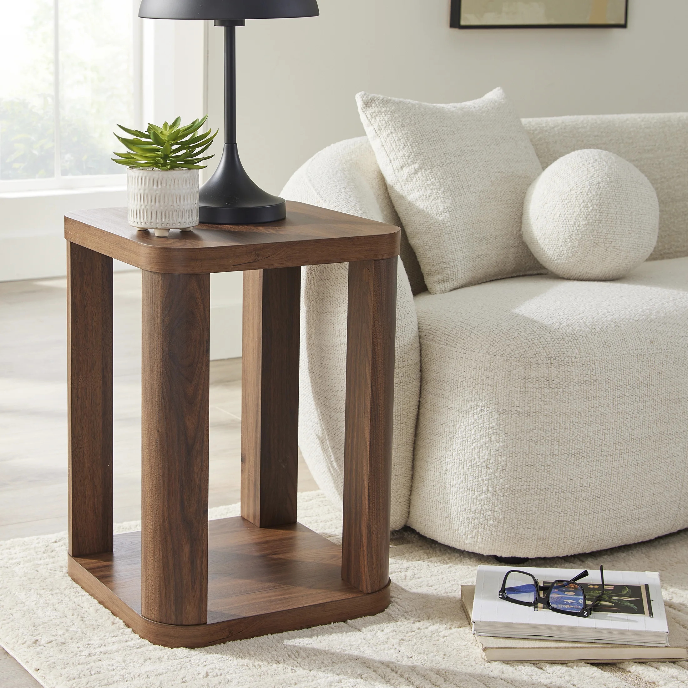 Better Homes & Gardens Juliet End Table, Walnut | Walmart (US)